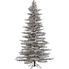 GERSON INTERNATIONAL 7.5Ft Pre-Lit Flocked Wyoming Snow Pine Christmas Tree