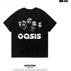 Shein Oasis Band Rock T-Shirts - Summer