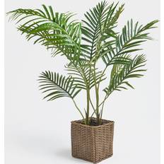 OHS Palm Leaf Tree in Basket Natural Style New Home Decorative Fake Green One Size Artificial Plant