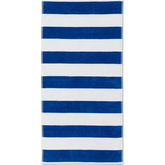Sun Squad Striped Beach Blue/White Bath Towel White, Blue (142.2x71.1cm)