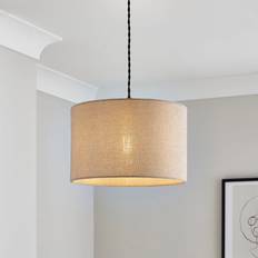 Natural Lighting Dunelm Barkweave Natural Shade ∅ 30cm