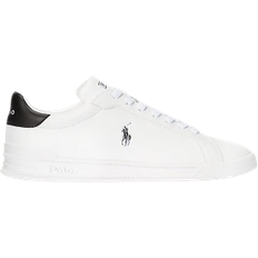 Heritage court sneaker white newport navy Polo Ralph Lauren Heritage Court II Leather Sports Shoe - White/Black