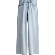 H&M Ladies Wide High Jeans - Blue