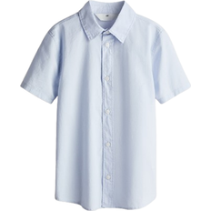 H&M Boys Short-Sleeved Cotton Shirt - Blue