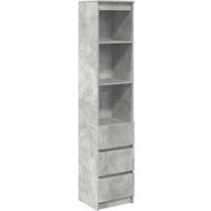 vidaXL Högskåp Betong Grå 37,5 x 35 x 180 cm Konstruerat Trä Sideboard 37.5x180cm