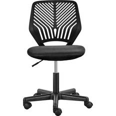 Yaheetech Mid-Back Armless Mesh Padded Swivel Task 92 cm H X 55 cm W X 55 cm D Office Chair 92cm
