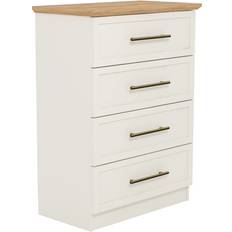 August Grove Feya 4 Drawer Ivory Chest of Drawer 69.6x94.6cm
