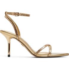 Aldo Adrina Two-Piece Dress Sandals - Gold Raffia