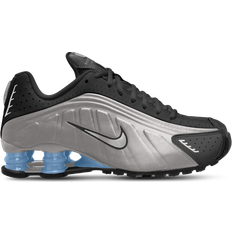 Nike Boys' Big Kids' Shox R Casual Shoes - Metallic Silver/Black