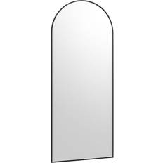 Melody Maison Large Black Arched Leaner X Floor Mirror 80x180cm
