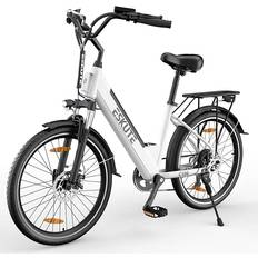 Elcykel white Eskute C100 26" - White Unisex