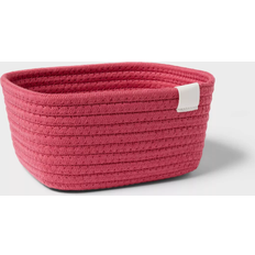 Brightroom Coiled Rope Pink 4 x 8 x 6 Spot Clean Basket 8"