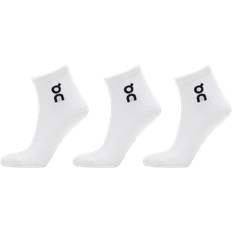 On Logo Socks Mid 3 Pack - White