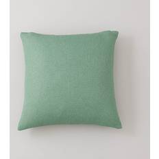 Dunelm Barkweave Square Cushion Yew Complete Decoration Pillows Blue (43x43cm)