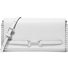 Michael Kors Carson Large Pebbled Leather Convertible Crossbody Bag - Optic White