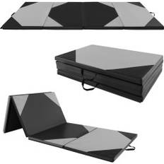 Cwy Vikbar Träningsmatta Av Konstläder Med Kardborrefästen Og Bärhandtag 300 x 117 x 5 cm
