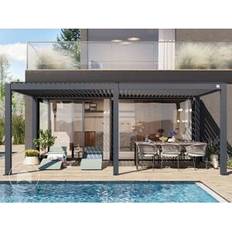 3x6m Pergola Lamelltak Antracit