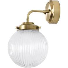 Strömshaga Badrumslampa Vägg Eivor Mässing/Klar Väggarmatur