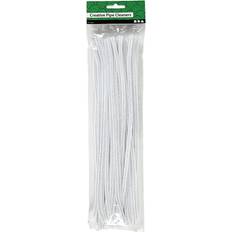 Piberensere Creativ Company Chenille Piberensere 6 mm Hvid 50stk