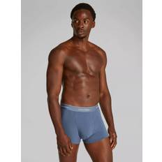 Calvin Klein Underwear Calvin Klein Icon Cotton Stretch Relaxed Dart Trunks - Vintage Indigo/Micro Chip/White