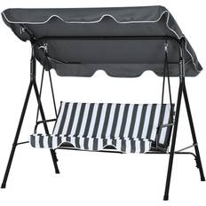 Gunga utemöbler OutSunny Hammock Gunga 3-sits Hollywood Grå 172 x 110 x 153 cm
