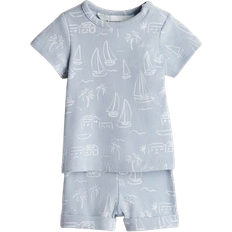 H&M Baby 2-Piece Ribbed Cotton Set - Blue