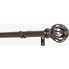 Svarta Gardinstänger Hasta Gardinstång Set Ellen 110-200 cm Svart