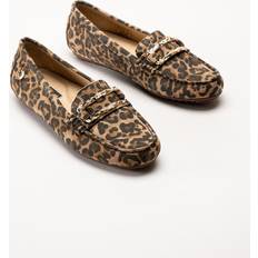 Novita Parma Leopardfärgade Loafers I Mocka - 42