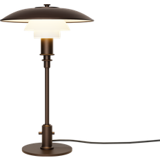 Louis Poulsen Bordlamper Louis Poulsen PH 3/2 Aged Brass Opal Bordlampe