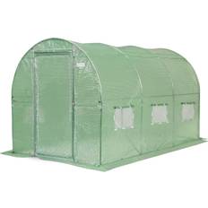 Växthus plast Garden Point Tunnelväxthus 2x3m Garden Point Grönt Med Dörr Plast