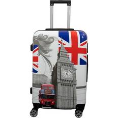 Hardcase kuffert stor Borg Living Hardcase Kuffert Med Motiv City of London