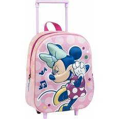 Minnie Mouse 3D Skoletaske Med Hjul - Pink