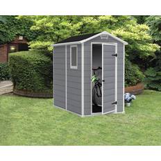 Keter Förråd KETER Manor Plast 4x6 S 130x192 cm Grå (Byggnadsarea )