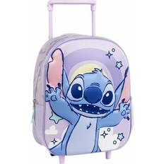 School Bags Stitch Lilac 3D School Bag with Wheels - Lilac