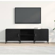 vidaXL Svart Ek 150 x 30 x 50 cm Konstruerat Trä TV-bänk
