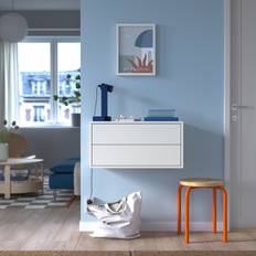 IKEA Väggskåp IKEA Väggmonterad Förvaringskombination Med 2 Lådor Vit 70 x 35 x 35 cm Väggskåp