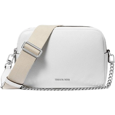 Michael Kors Bryant Medium Pebbled Leather Camera Crossbody Bag - Optic White