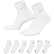Nike Unisex 6-Pk Dri-fit Quarter Socks - Multi-color