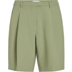 Vila Dam Shorts Vila Figursydda Shorts I Lång Modell - Grön