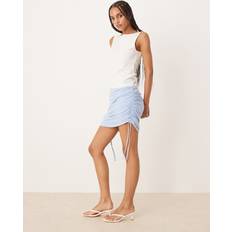 Abercrombie & Fitch Blue Skirts Abercrombie & Fitch Mesh Ruched Detail Mini Skirt Blue