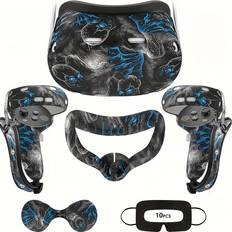Temu Vr Silicone Cover Kit For Oculus Headset