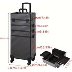 Temu Nail Polish Cosmetics And Skin Care Products Display Case - Black