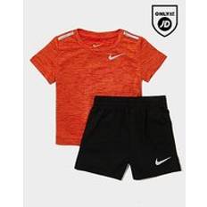 Children's Clothing Nike Miler T-Shirt Shorts Set Babys - Red