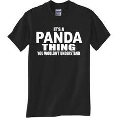 Shein Panda Thing T Shirt - Black