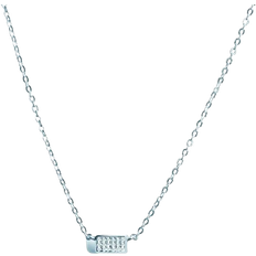 Oxford Petite Necklace - Silver/Transparent