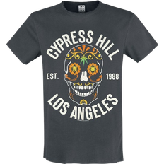 Amplified Floral Skull T-shirt - Charcoal