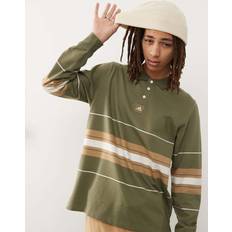 Polo Shirts adidas Striped Polo Shirt - Olive Strata