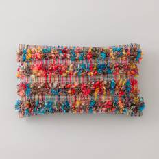 Dunelm Ava Tufted Stripe Cushion Complete Decoration Pillows Multicolour (50x30cm)