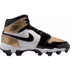 Jordan 11 big kids Nike 1 Mid Little Big Kids' Cleats - Metallic Gold/Black/White