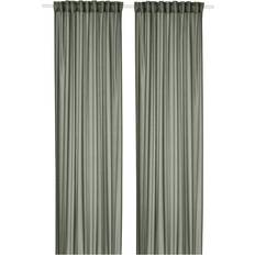 IKEA Stenfrö Skira Gardiner 145x250 cm 1 Par Grön/Med Veckband 145x250cm